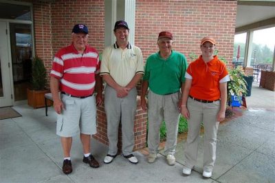 DFA - Maroon. Pictured left to right: Jim Reese, Bob Shipley, Jerry Henderson, Brittany Thompson.