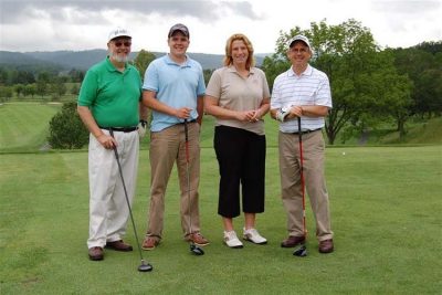 Lesaffre Feed Additives. Pictured left to right: Ron Pearson, Derek Heizer, Julie Willier Bowman, Rod Isham.