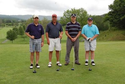 ZinPro Corporation. Pictured left to right: Jeff Tyson, Steve Wolfgang,  Frank Janicki, Mark Hanigan.