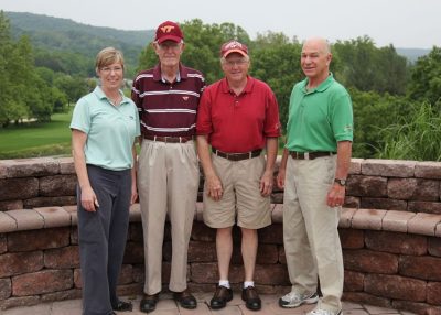 2011 Hokie Cow Classic.  Virginia Tech Maroon -- (left to right) Katharine Knowlton, Neal Boyd, Dave Ford, Mike Barnes. 