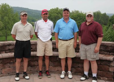 2011 Hokie Cow Classic. Zinpro -- (left to right) Jeff Tyson, Harold Smith, Steve Wolfgang, Frank Janicki.