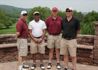 2011 Hokie Cow Classic. Farm Credit of the Virginias--(left to right) Frank Gwazdauskas, Melvin Woodson, Brian Repass, Jason Lanier.