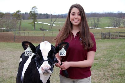 005 - Rachel Kellog and her heifer