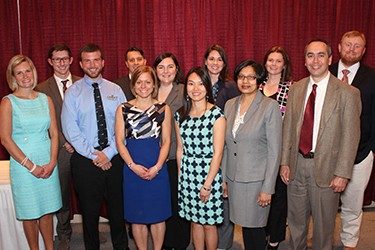 2016 Outstanding DASC Departmental Alumni Awardee, Rena Johnson (far left), pictured with all CALS recent alumni award recipients.